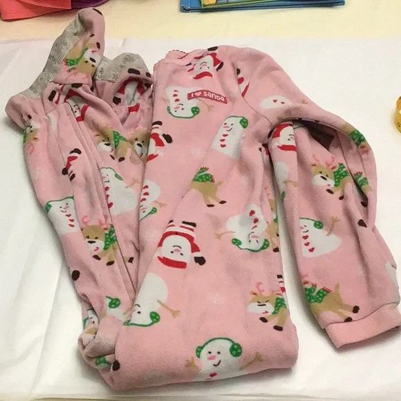 Carter s Pajamas For 10 Salecarters Kids I Love Santa Size 4 T